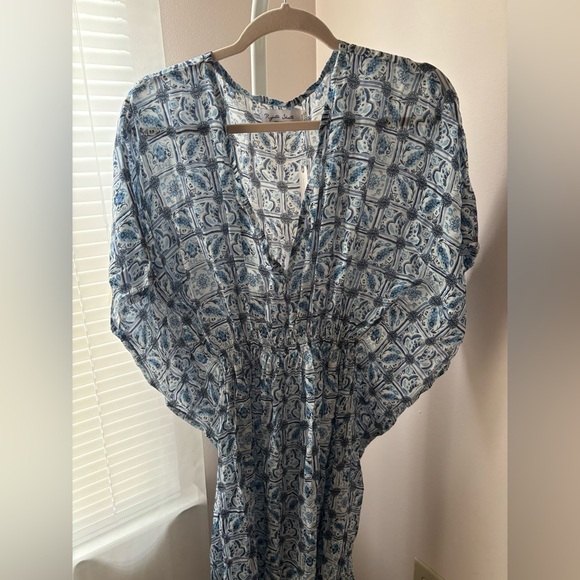 Anthropologie Rujuta Sheth Shira Caftan Cover-Up Size Fits All - Picture 2 of 4